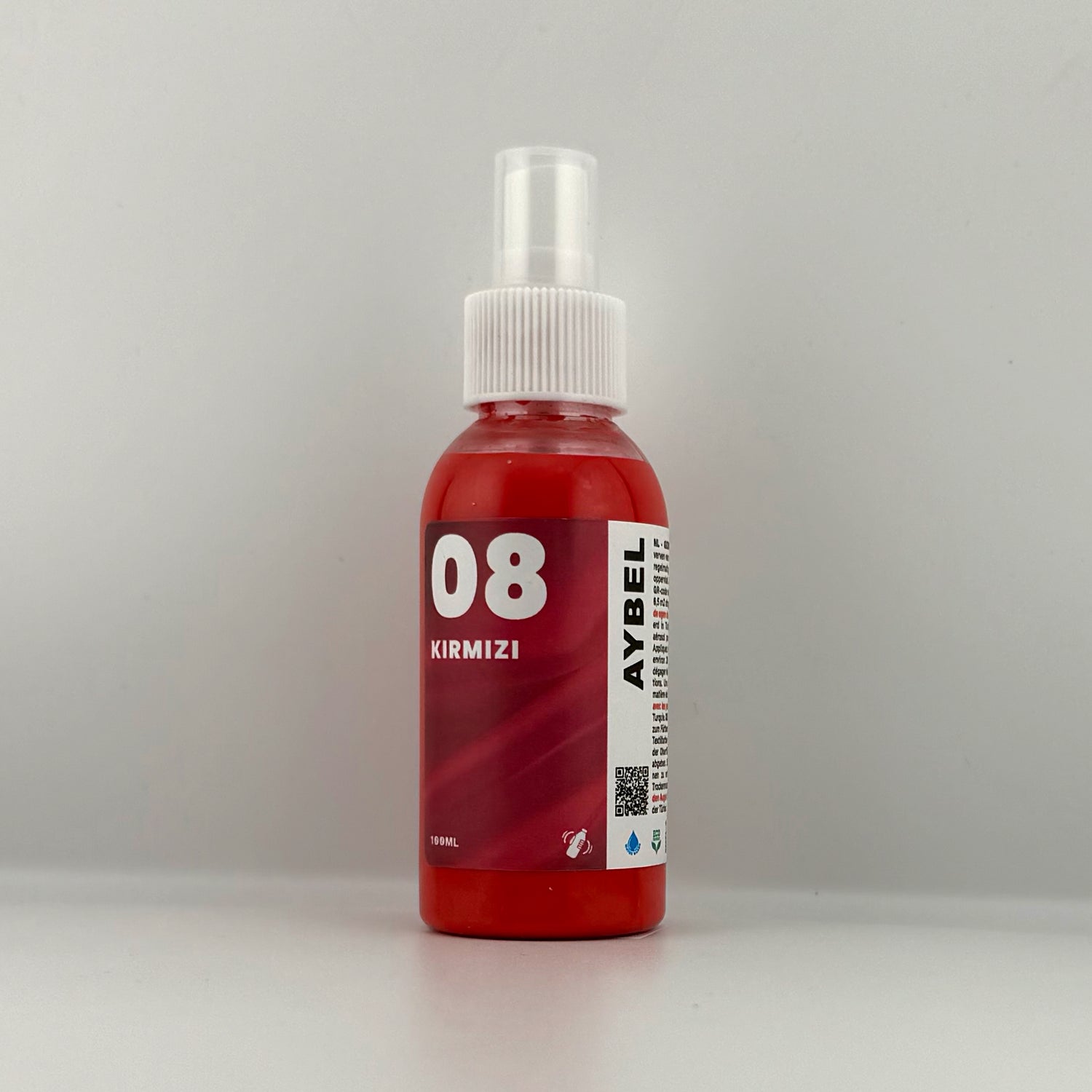 Rubinrotes Textilfarbspray