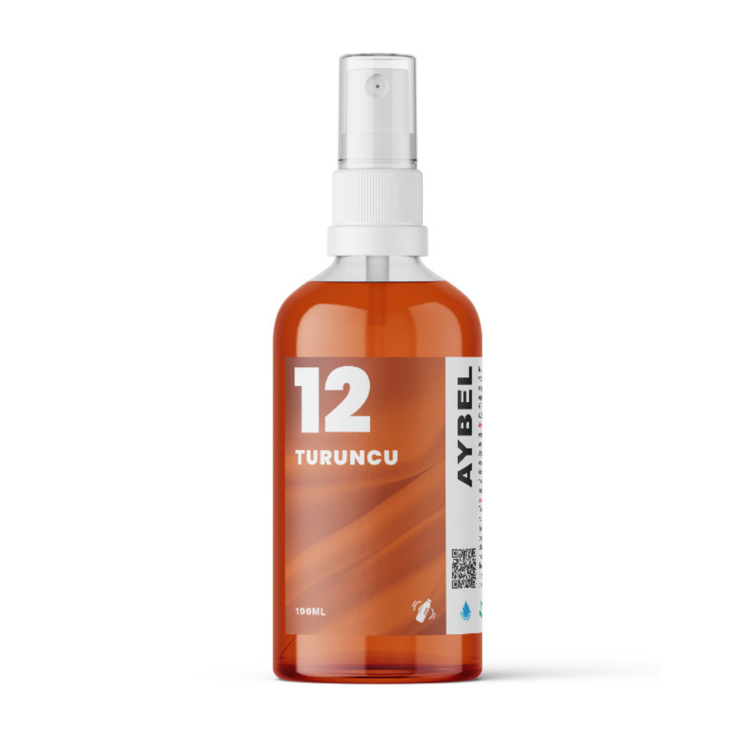Orange textilfärgspray